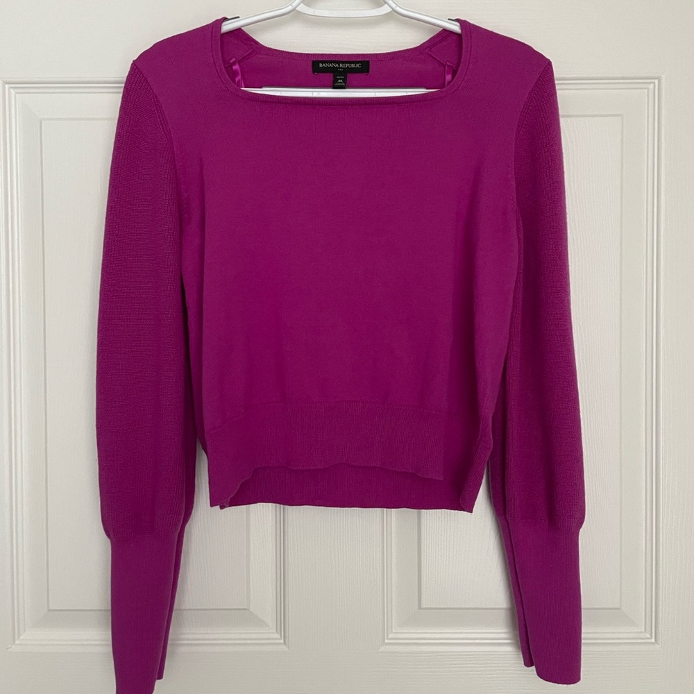 Banana republic purple sweater